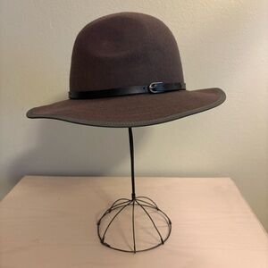 Prana RUTH Wool Fedora Grey / Vegan Leather Band